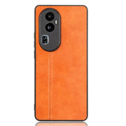 For OPPO Reno 10 Pro 5G Cow Pattern Sewing Back Cover Phone Case(Yellow)