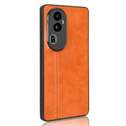 For OPPO Reno 10 Pro 5G Cow Pattern Sewing Back Cover Phone Case(Yellow)