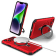 For iPhone 15 MagSafe Magnetic Holder Phone Case(Red) - free shipping - PMC TechLife - Order now!