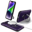 For iPhone 14 MagSafe Magnetic Holder Phone Case(Purple) - free shipping - PMC TechLife - Order now!