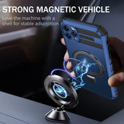 For iPhone 11 Pro Max MagSafe Magnetic Holder Phone Case(Blue)