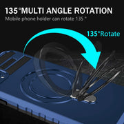 For iPhone 11 Pro Max MagSafe Magnetic Holder Phone Case(Blue)