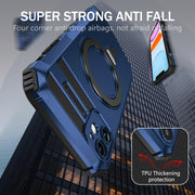 For iPhone 11 MagSafe Magnetic Holder Phone Case(Blue)
