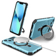 For iPhone 13 MagSafe Magnetic Holder Phone Case(Light Blue) - iPhone 13 Cases by PMC TechLife | Online Shopping South Africa | PMC TechLife
