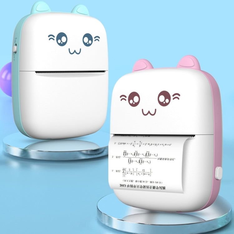 C9 Mini Bluetooth Wireless Thermal Printer With 1 Roll Paper(Blue)