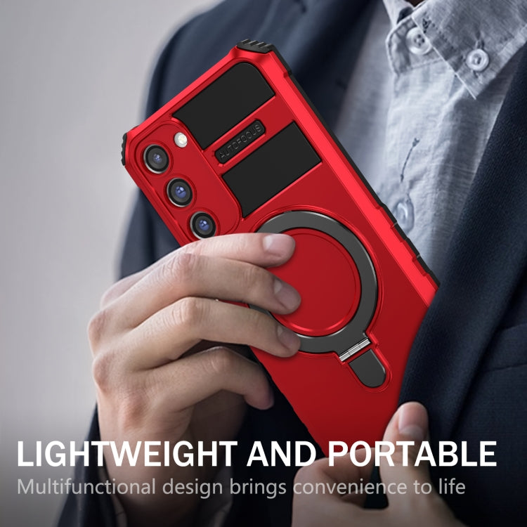 For Samsung Galaxy S23+ 5G MagSafe Magnetic Holder Phone Case(Red)