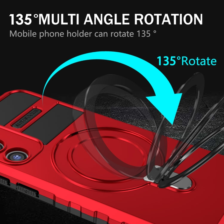 For Samsung Galaxy S23+ 5G MagSafe Magnetic Holder Phone Case(Red)