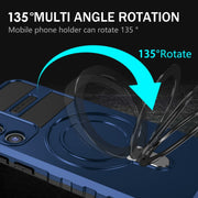 For Samsung Galaxy S23+ 5G MagSafe Magnetic Holder Phone Case(Blue)