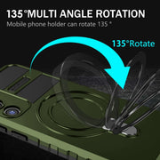 For Samsung Galaxy S23+ 5G MagSafe Magnetic Holder Phone Case(Green)