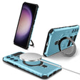 For Samsung Galaxy S23+ 5G MagSafe Magnetic Holder Phone Case(Light Blue) - Galaxy S23+ 5G Cases by PMC TechLife | Online Shopping South Africa | PMC TechLife