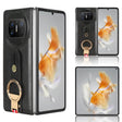 For Huawei Mate X3 Wristband Leather Back Phone Case(Black) - Huawei Cases by PMC TechLife | Online Shopping South Africa | PMC TechLife | Buy Now Pay Later Mobicred