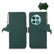 For OnePlus Ace 2 Pro Genuine Leather Magnetic RFID Leather Phone Case(Green)