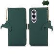 For OnePlus Nord CE4 5G Global Genuine Leather Magnetic RFID Leather Phone Case(Green) - OnePlus Cases by PMC TechLife | Online Shopping South Africa | PMC TechLife | Buy Now Pay Later Mobicred