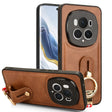 For Honor Magic6 Pro Wristband Leather Back Phone Case(Brown) - Honor Cases by PMC Jewellery | Online Shopping South Africa | PMC Jewellery | Buy Now Pay Later Mobicred