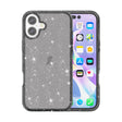 For iPhone 16 Shockproof Terminator Glitter Powder Phone Case(Black) - iPhone 16 Cases by PMC TechLife | Online Shopping South Africa | PMC TechLife | Buy Now Pay Later Mobicred