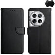 For OnePlus 12 5G Global Genuine Leather Fingerprint-proof Flip Phone Case(Blue) - OnePlus Cases by PMC TechLife | Online Shopping South Africa | PMC TechLife | Buy Now Pay Later Mobicred