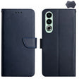 For OnePlus Nord CE4 Genuine Leather Fingerprint-proof Flip Phone Case(Blue) - OnePlus Cases by PMC TechLife | Online Shopping South Africa | PMC TechLife | Buy Now Pay Later Mobicred