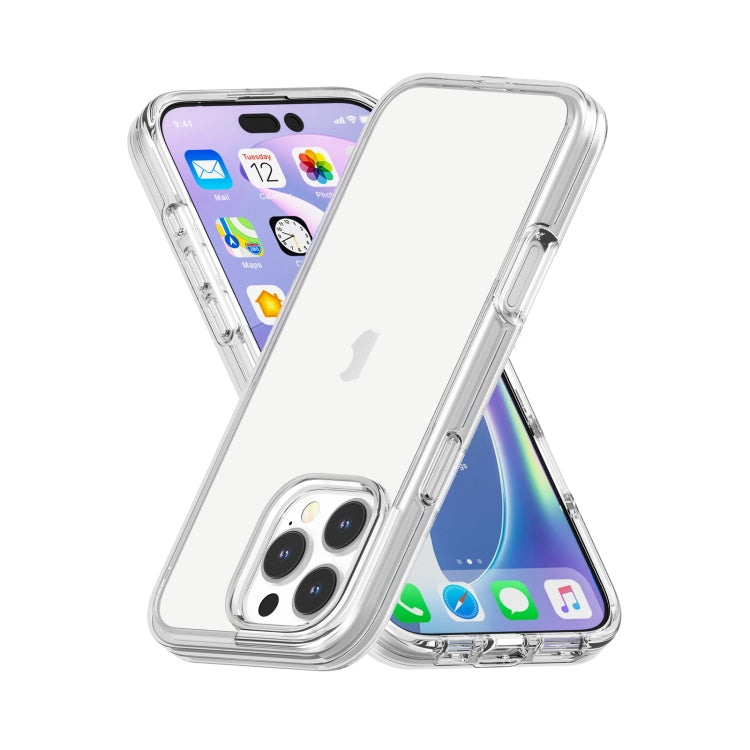 For iPhone 16 Pro Max Shockproof Terminator Transparent Phone Case(Transparent)