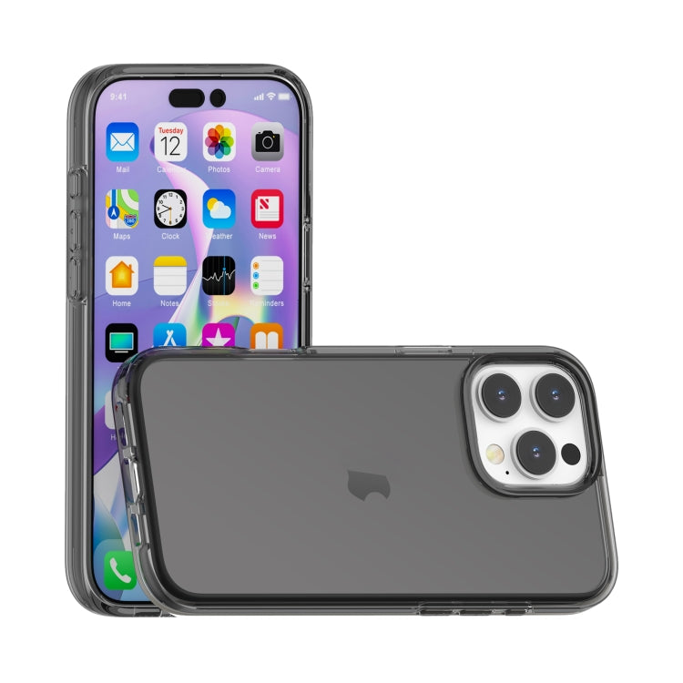 For iPhone 16 Pro Shockproof Terminator Transparent Phone Case(Grey)