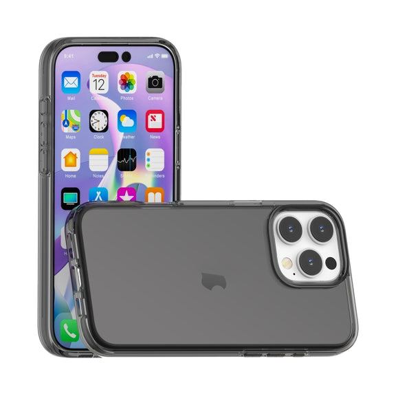 For iPhone 16 Pro Shockproof Terminator Transparent Phone Case(Grey)