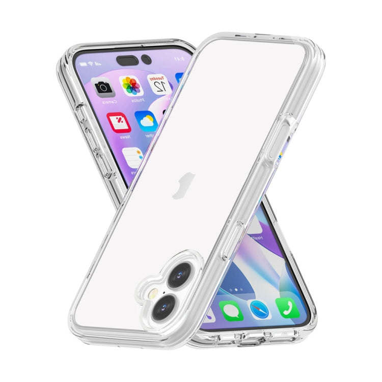 For iPhone 16 Plus Shockproof Terminator Transparent Phone Case(Transparent)