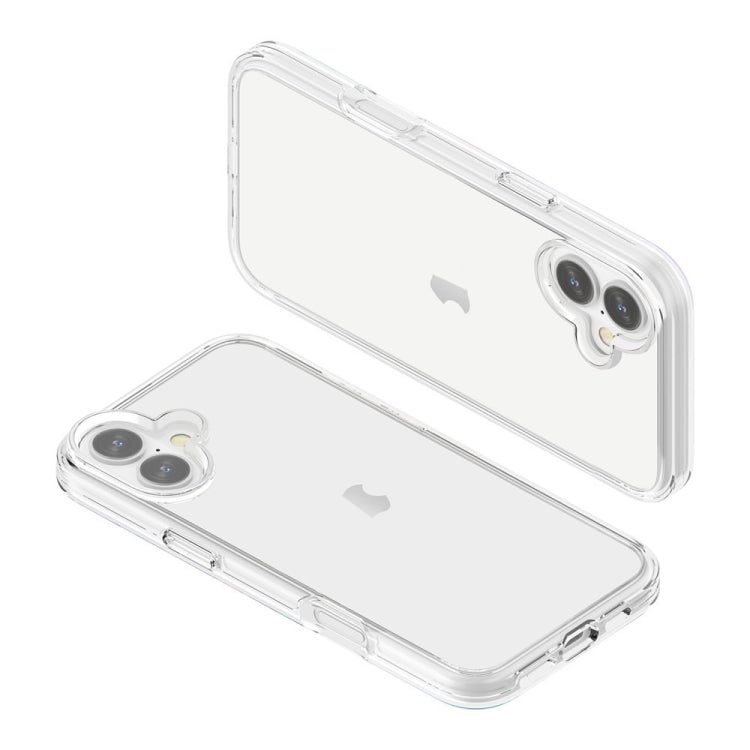 For iPhone 16 Plus Shockproof Terminator Transparent Phone Case(Transparent)