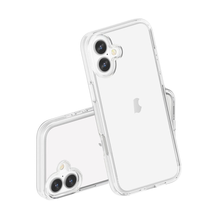 For iPhone 16 Shockproof Terminator Transparent Phone Case(Transparent)