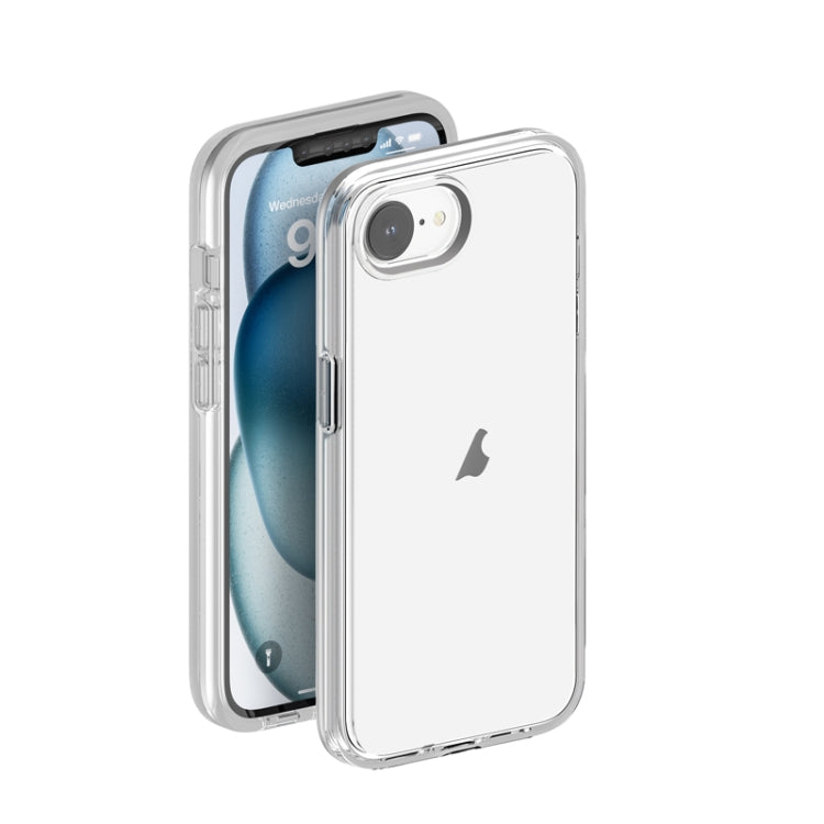 For iPhone 16e Shockproof Terminator Transparent Phone Case(Transparent)