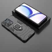 For Realme C53 4G Magnetic Ring Holder PC + TPU Phone Case(Black)