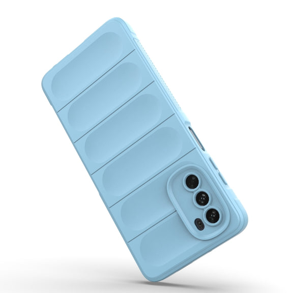 For Motorola Moto G62 5G Magic Shield TPU + Flannel Phone Case(Grey)