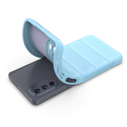 For Motorola Moto G62 5G Magic Shield TPU + Flannel Phone Case(Grey)