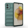 For Motorola Moto G73 5G Magic Shield TPU + Flannel Phone Case(Dark Green) - Motorola Cases by PMC TechLife | Online Shopping South Africa | PMC TechLife | Buy Now Pay Later Mobicred
