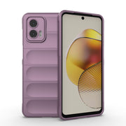 For Motorola Moto G73 5G Magic Shield TPU + Flannel Phone Case(Purple)