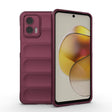 For Motorola Moto G73 5G Magic Shield TPU + Flannel Phone Case(Wine Red) - Motorola Cases by PMC TechLife | Online Shopping South Africa | PMC TechLife | Buy Now Pay Later Mobicred