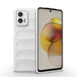 For Motorola Moto G73 5G Magic Shield TPU + Flannel Phone Case(White) - Motorola Cases by PMC TechLife | Online Shopping South Africa | PMC TechLife | Buy Now Pay Later Mobicred