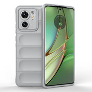 For Motorola Edge 40 5G Magic Shield TPU + Flannel Phone Case(Grey)