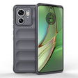 For Motorola Edge 40 5G Magic Shield TPU + Flannel Phone Case(Dark Grey) - Motorola Cases by PMC TechLife | Online Shopping South Africa | PMC TechLife | Buy Now Pay Later Mobicred