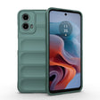 For Motorola Moto G34 5G Magic Shield TPU + Flannel Phone Case(Dark Green) - Motorola Cases by PMC TechLife | Online Shopping South Africa | PMC TechLife | Buy Now Pay Later Mobicred