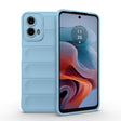 For Motorola Moto G34 5G Magic Shield TPU + Flannel Phone Case(Light Blue) - Motorola Cases by PMC TechLife | Online Shopping South Africa | PMC TechLife | Buy Now Pay Later Mobicred