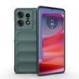 For Motorola Edge 50 Pro 5G Global Magic Shield TPU + Flannel Phone Case(Dark Green) - Motorola Cases by PMC TechLife | Online Shopping South Africa | PMC TechLife | Buy Now Pay Later Mobicred