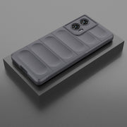 For Motorola Edge 50 Fusion 5G Global Magic Shield TPU + Flannel Phone Case(Dark Grey)