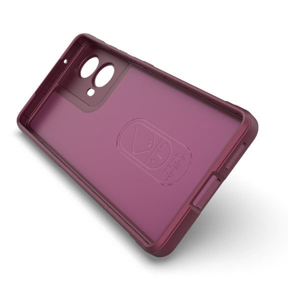 For Motorola Moto G85 5G Global Magic Shield TPU + Flannel Phone Case(Black)