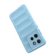 For Motorola Edge 50 Neo Magic Shield TPU + Flannel Phone Case(Red)