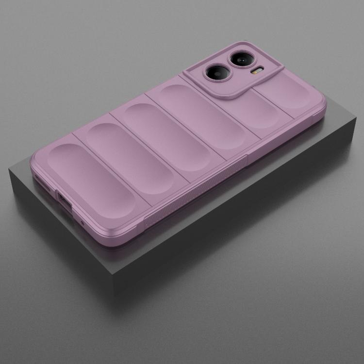 For Motorola Moto G05 4G / E15 Magic Shield TPU + Flannel Phone Case(Purple)