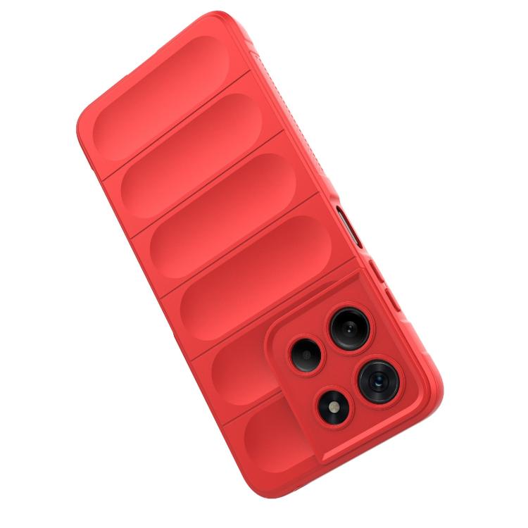 For Motorola Moto G15 4G Global Magic Shield TPU + Flannel Phone Case(Black)