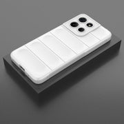 For Motorola Moto G15 4G Global Magic Shield TPU + Flannel Phone Case(White)