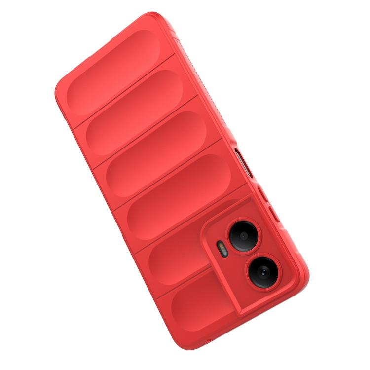 For Motorola Moto G24 4G Global Magic Shield TPU + Flannel Phone Case(Black)