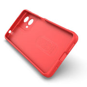For Motorola Moto G24 4G Global Magic Shield TPU + Flannel Phone Case(Light Blue)