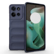 For Motorola Moto G75 5G Global Magic Shield TPU + Flannel Phone Case(Dark Blue) - free shipping - PMC TechLife - Order now!