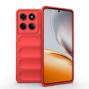 For Motorola Edge 60 Fusion 5G Global Magic Shield TPU + Flannel Phone Case(Red)